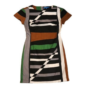 Womens Derek Lam RARE colorblock sheath dress size 6.